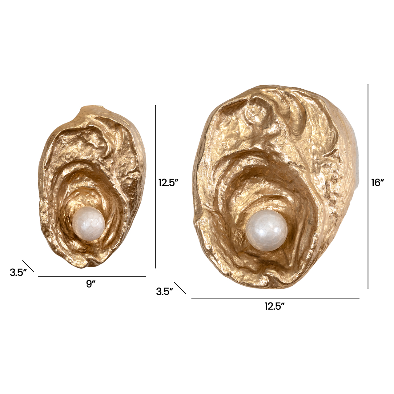 Zulo Gold Sculptures -Set 2 3