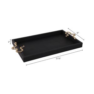 LENNONRIDGE BLACK TRAY 2 (IN) 8