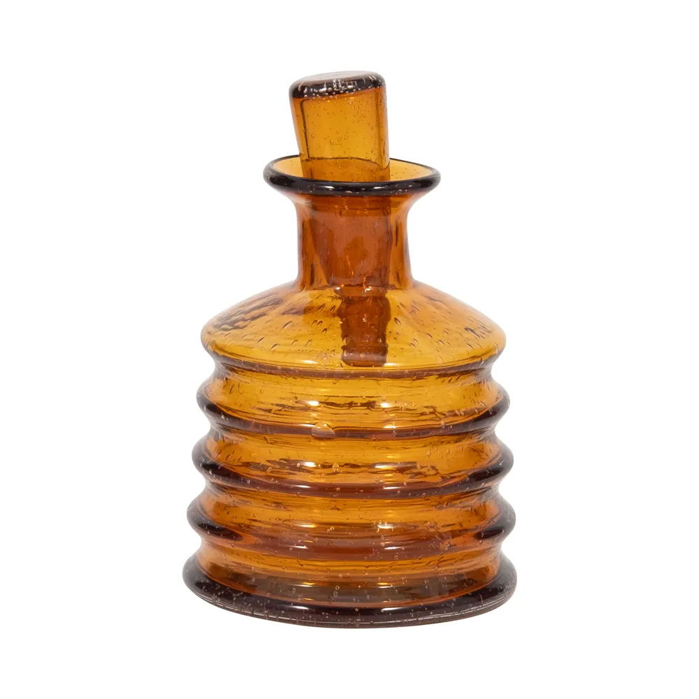 HAMDENWICK ORANGE GLASS VASE 12 (IN)