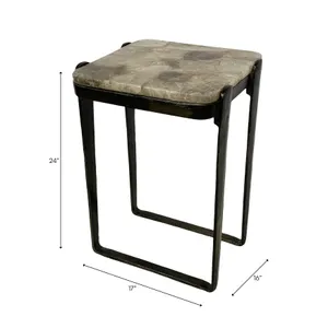 CLAYCREST GRAY TABLE 24 (IN) 10