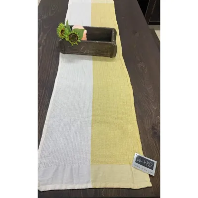 Yellow Waffle Runner 14x56in