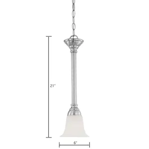 Riva 6'' Wide 1-Light Mini Pendant - Brushed Nickel 2