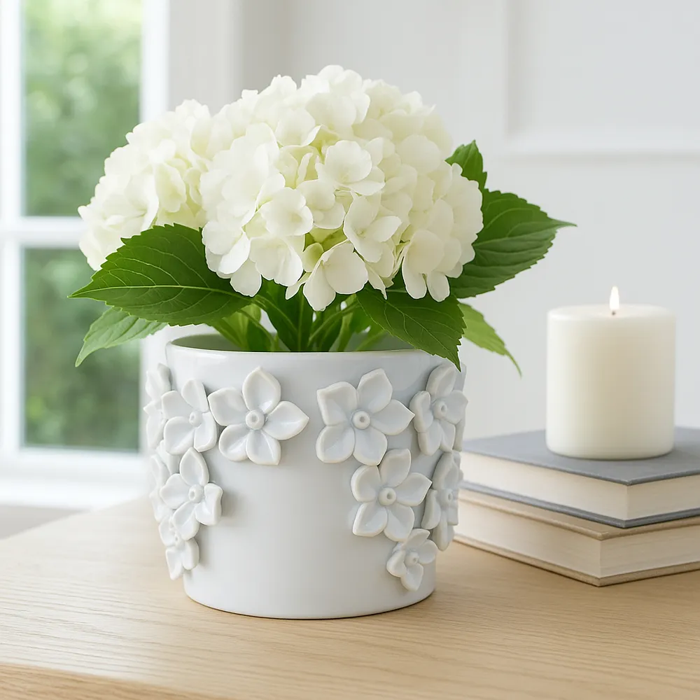 ELWINCROSS WHITE PLANTER 6 (IN)