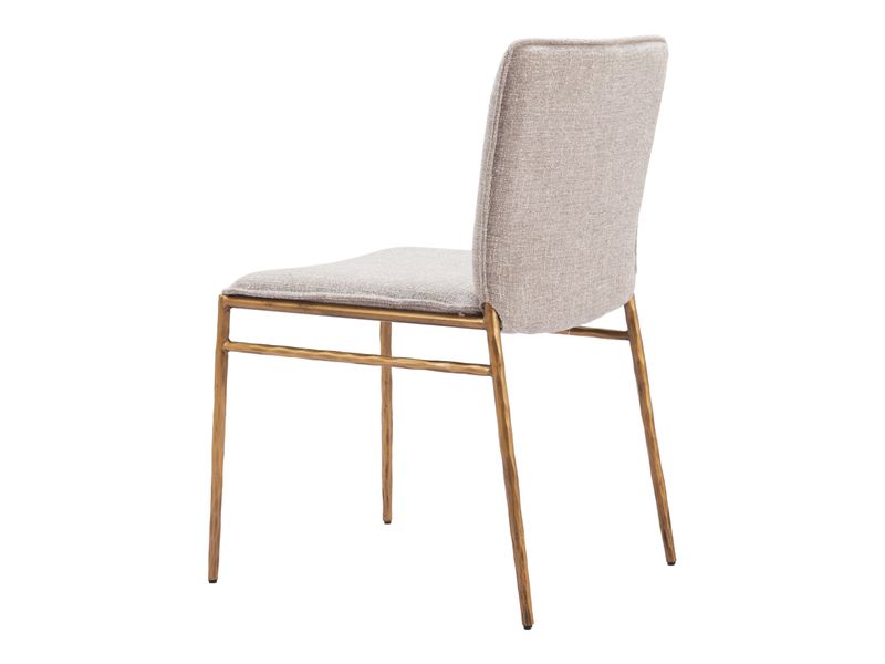 Nordvest Dining Chair Beige & Gold 6