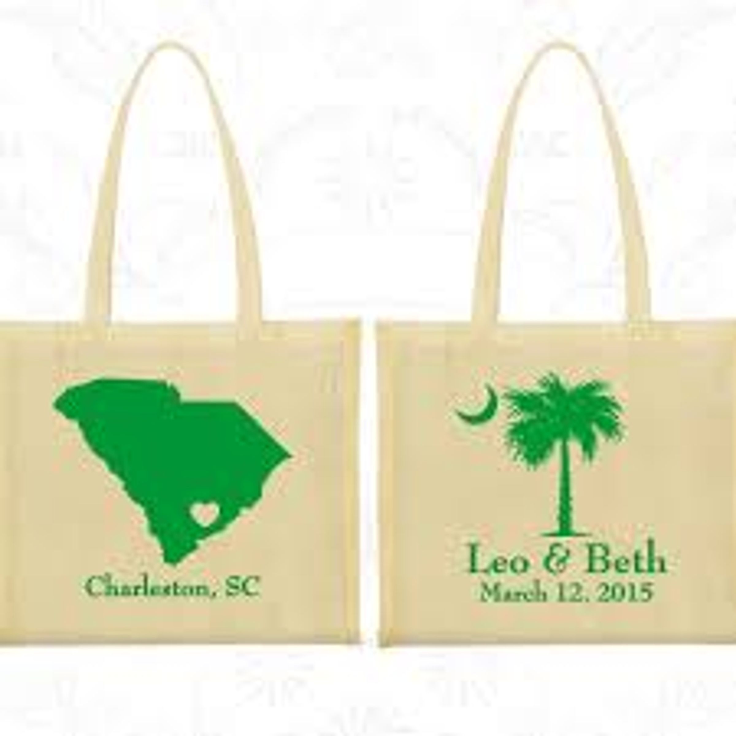 REPEAT PALMETTO MOON CANVAS TOTE - ASST