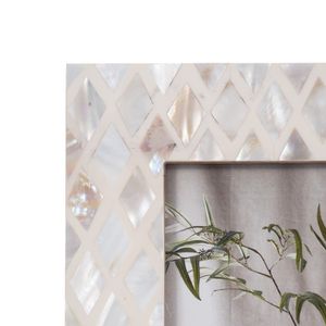 4X6 CAPIZ DIAMOND PHOTO FRAME, MULTI 6