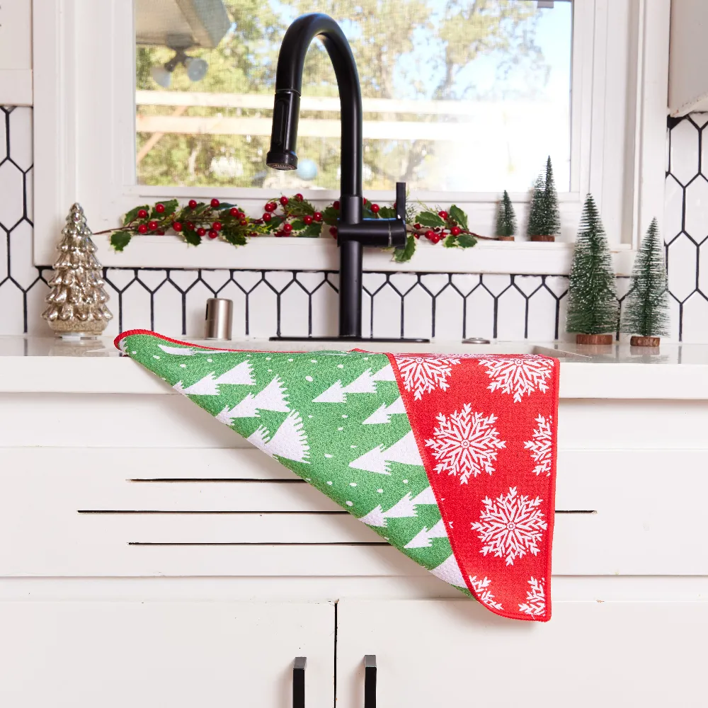 Snowflake Eco Kitchen Tea Towel
