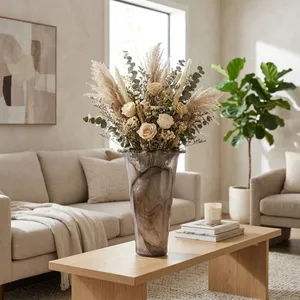 FARGOBURN BROWN GLASS VASE 20 (IN) 2