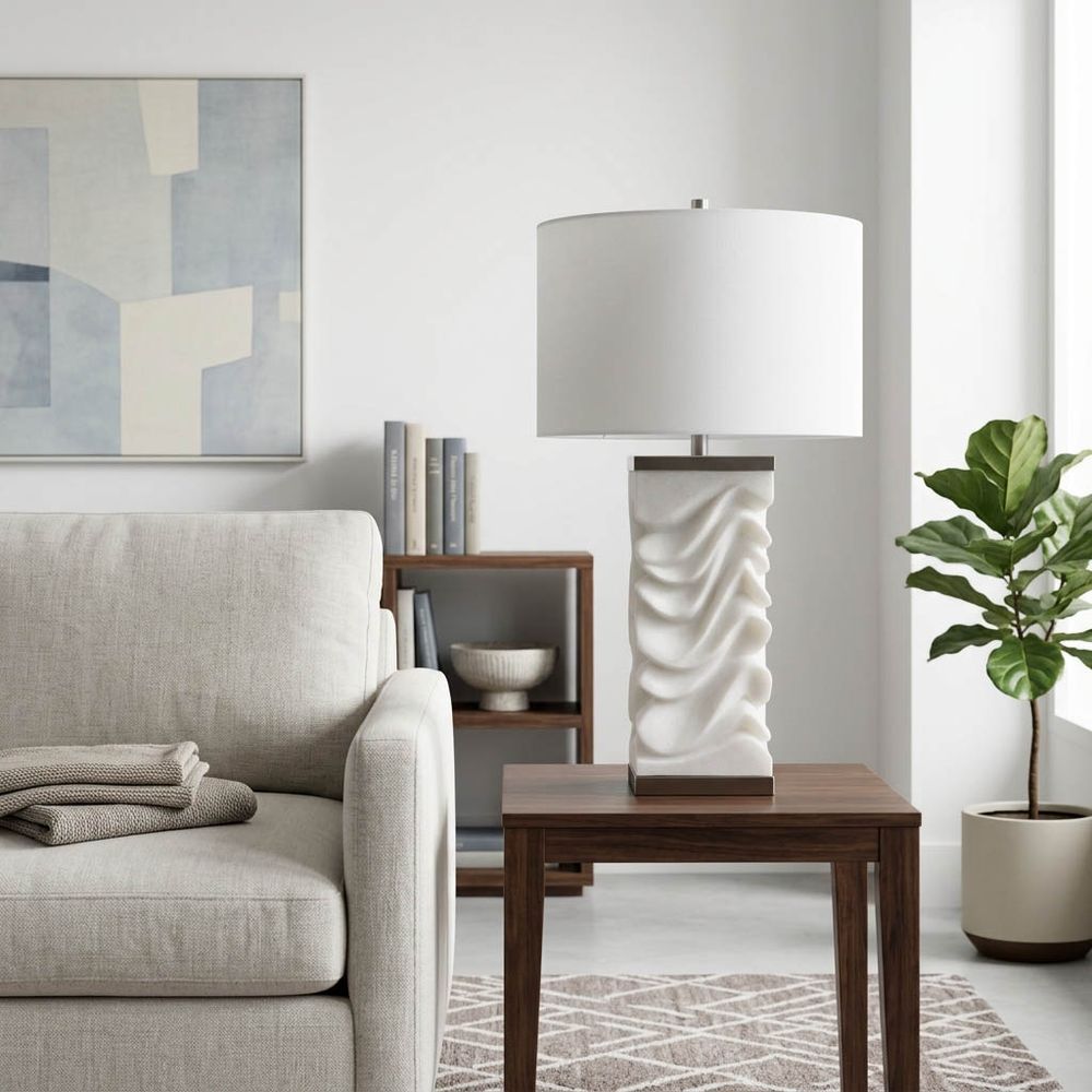 ELLIOTWICK WHITE LAMP 30 (IN)