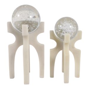 DASHCROSS SET OF 2 WHITE DECOR 13 (IN) 3