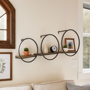 GAIGESTONE SET OF 3 BROWN WALL SHELF 8 (IN) 9