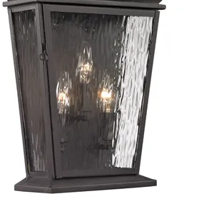 Forged Provincial 22'' High 3-Light Outdoor Sconce - Charcoal 4
