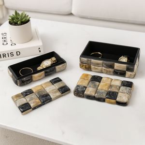 WYLERWAY SET OF 2 BLACK BOXES 6 (IN) 11