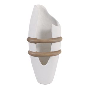 LUKETON WHITE VASE 18 (IN) 1