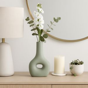 HORTONCROSS GREEN VASE 9 (IN) 13