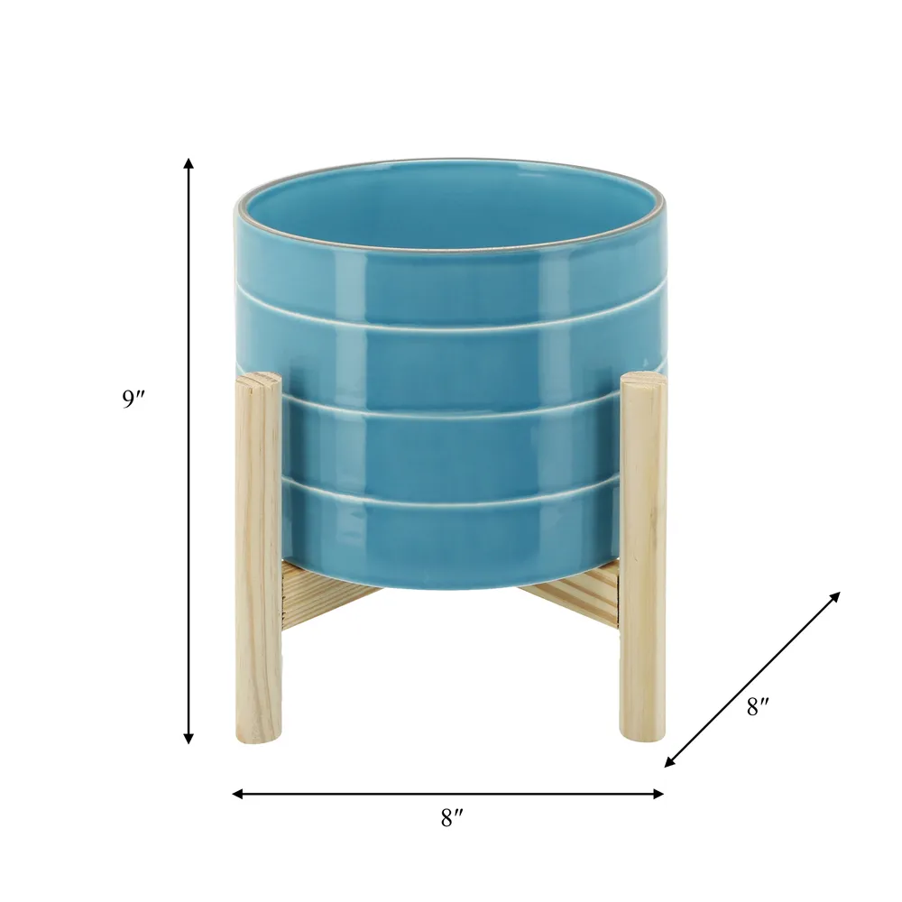 ALDERRUN BLUE PLANTER 9 (IN)
