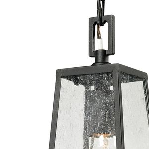 Meditterano 5'' Wide 1-Light Outdoor Pendant - Matte Black 3