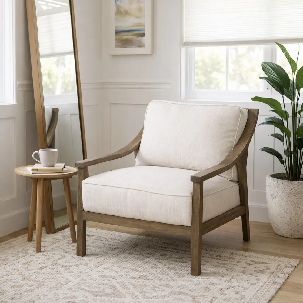 DOUGALRUN IVORY CHAIR 33 (IN)