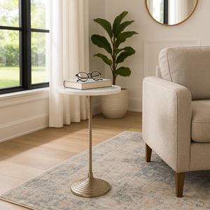 FALTONLEY WHITE ACCENT TABLE 26 (IN) 11