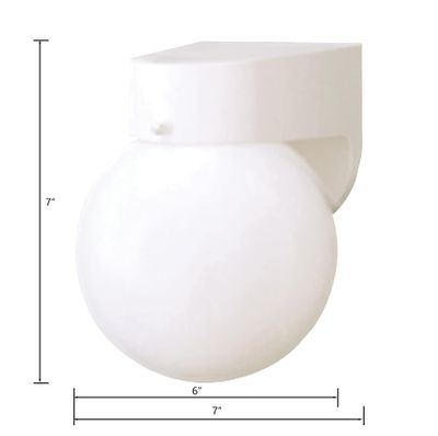 Nome 7'' High 1-Light Outdoor Sconce - White