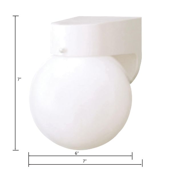 Nome 7'' High 1-Light Outdoor Sconce - White