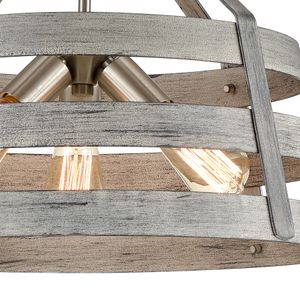 Brigantine 18'' Wide 3-Light Chandelier - Weathered Driftwood 3