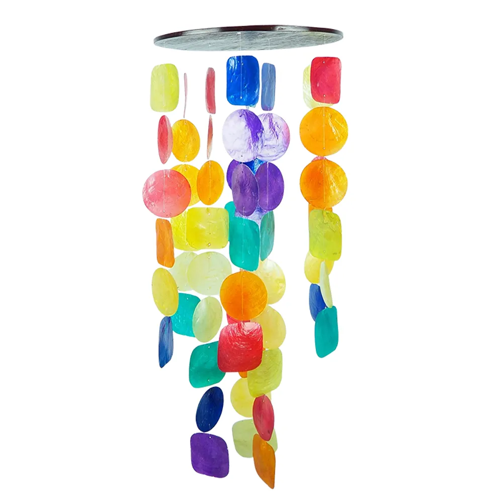 41-3/4" RAINBOW CAPIZ CHIME
