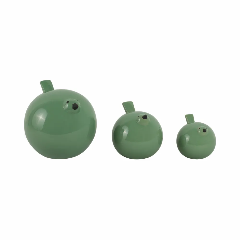 HARKENLEY SET OF 3 GREEN DECOR 7 (IN)
