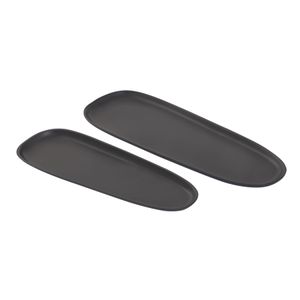 Blain Tray - Set of 2 Matte Black 4
