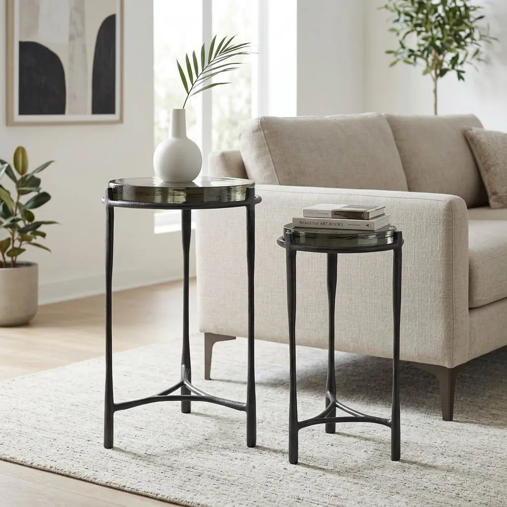 EDGARWIND SET OF 2 GRAY TABLE 26 (IN)