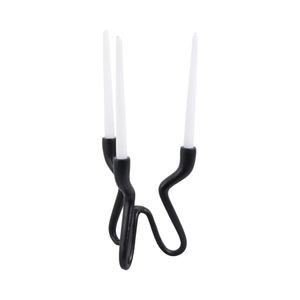 TODDBURN BLACK CANDLE HOLDER 10 (IN) 3