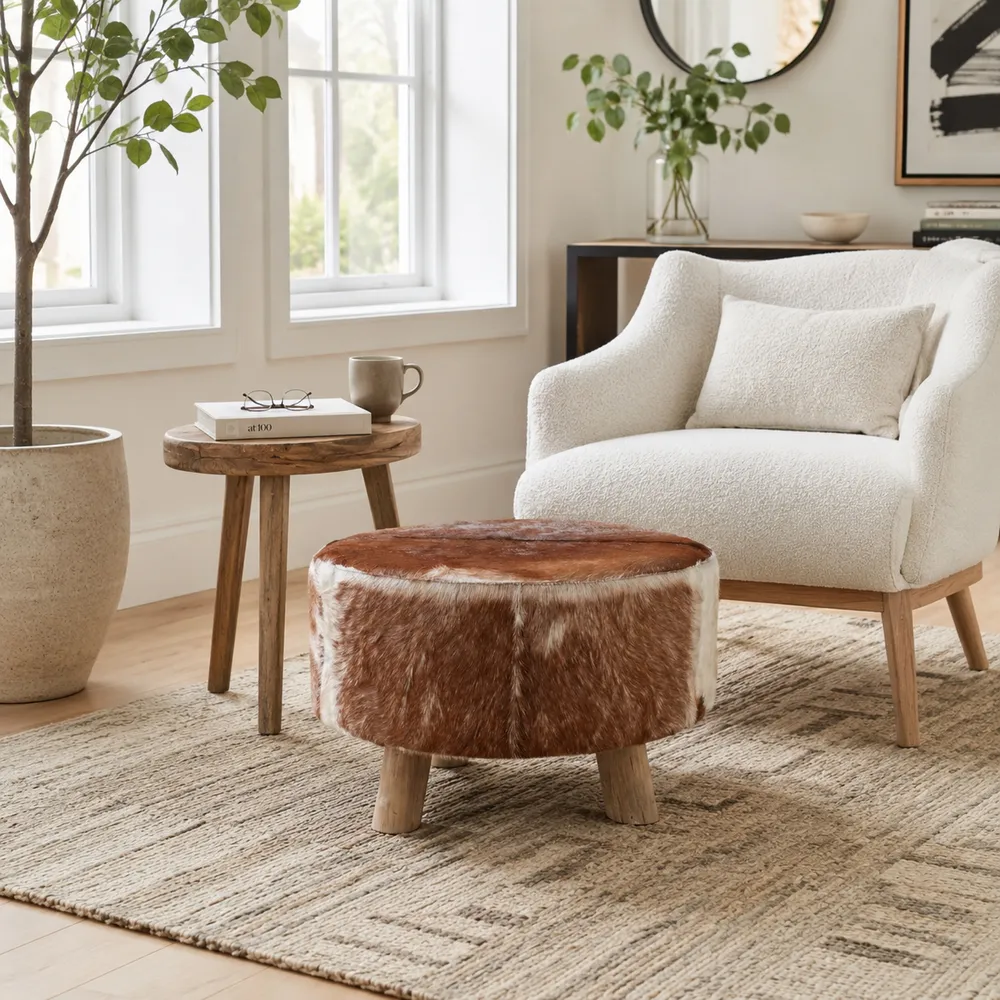 TUCKER TAN OTTOMAN 16 (IN)