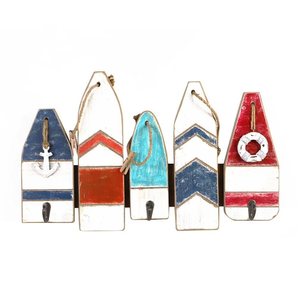 19" BUOY WALL DECOR WITH HOOKS