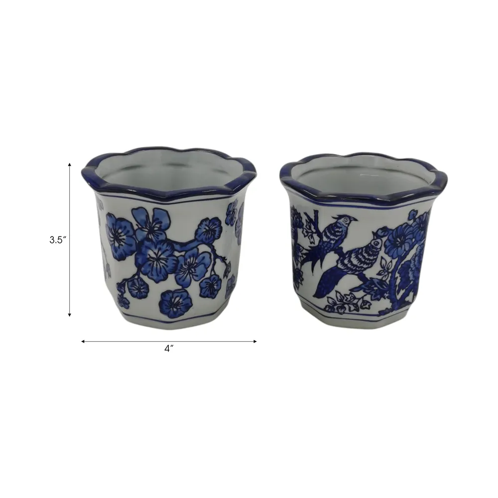 BERGENFIELD SET OF 2 BLUE PENCIL CUP 4 (IN)