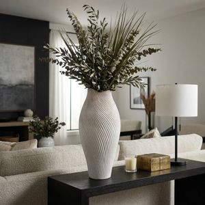 DENNINGLAND WHITE VASE 26 (IN) 2