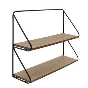 LUCASDALE BLACK WALL SHELF 17 (IN) 3