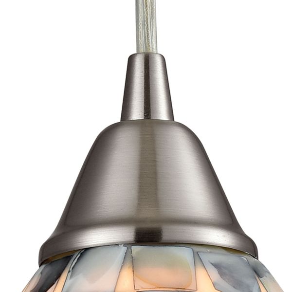 Capri 5'' Wide 1-Light Mini Pendant - Satin Nickel