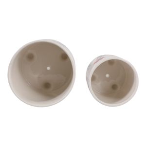ALMAWAY SET OF 2 ORANGE PLANTER 8 (IN) 8