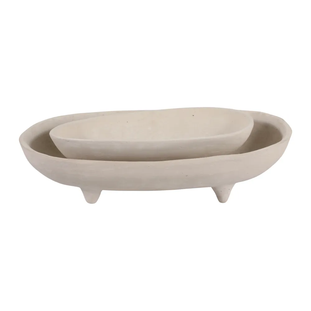 FLEMMINGMOOR SET OF 2 IVORY BOWLS 5 (IN)
