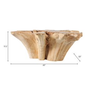 SHELTONFIELD TAN COFFEE TABLE 18 (IN) 10