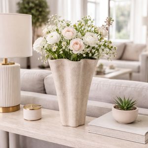 ENSLEYMILL TAUPE VASE 14 (IN) 2