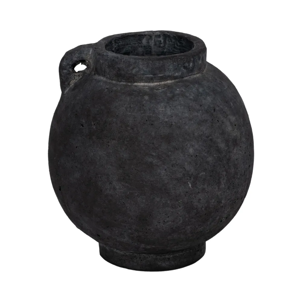 CORBINFORD BLACK VASE 8 (IN)