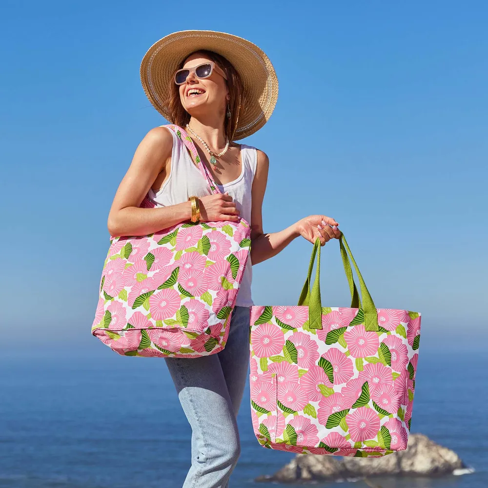 Poppy Papaver Canvas Carryall Tote Bag