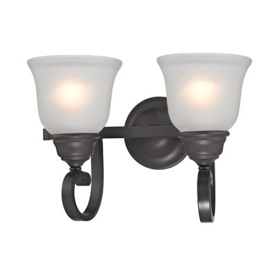 Hamilton 11'' High 2-Light Vanity Light - Oil Rubbed Bronze