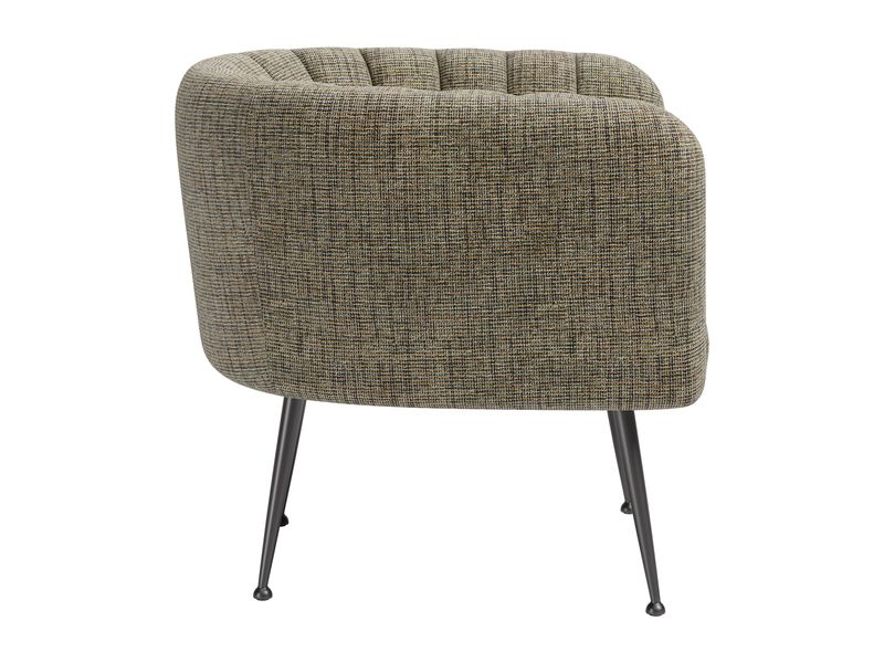 Deco Accent Chair Green Tweed 3