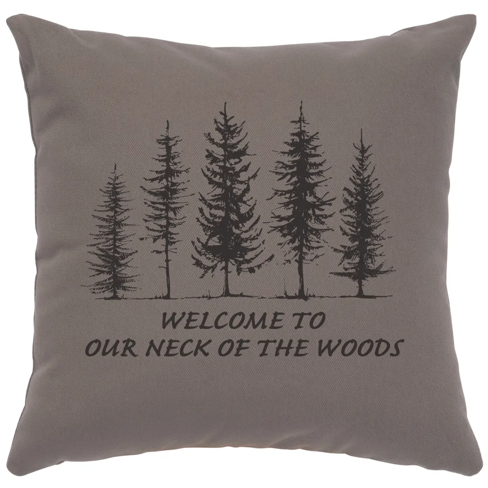 Image Pillow - Neck of Woods - Cotton Chrome