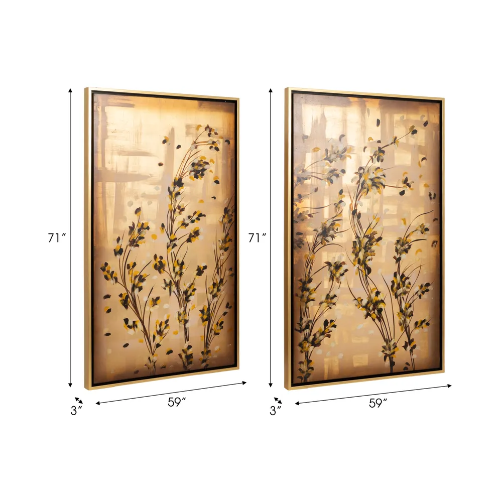 DUFFYVALE SET OF 2 GOLD ART 59 (IN)