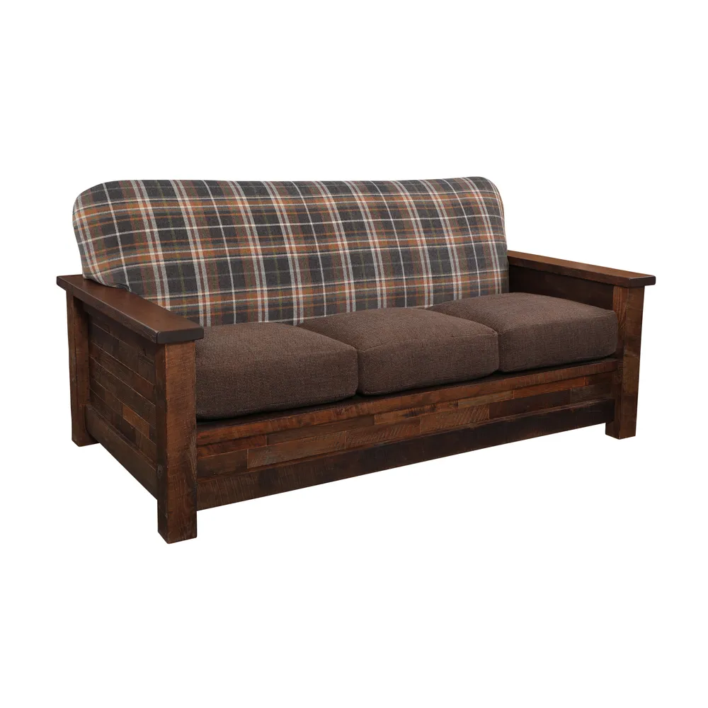 Barnwood  Americana Sofa - Customer Fabric - Seat:  Fabric TBD; Backrest:  Fabric TBD