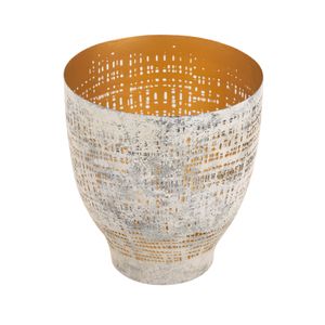 Delmont Candleholder - Large Whitewash 4