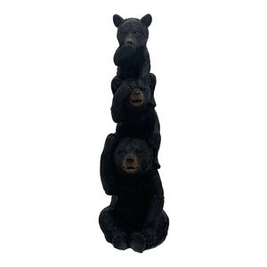9" 3 BEARS STATUE 1